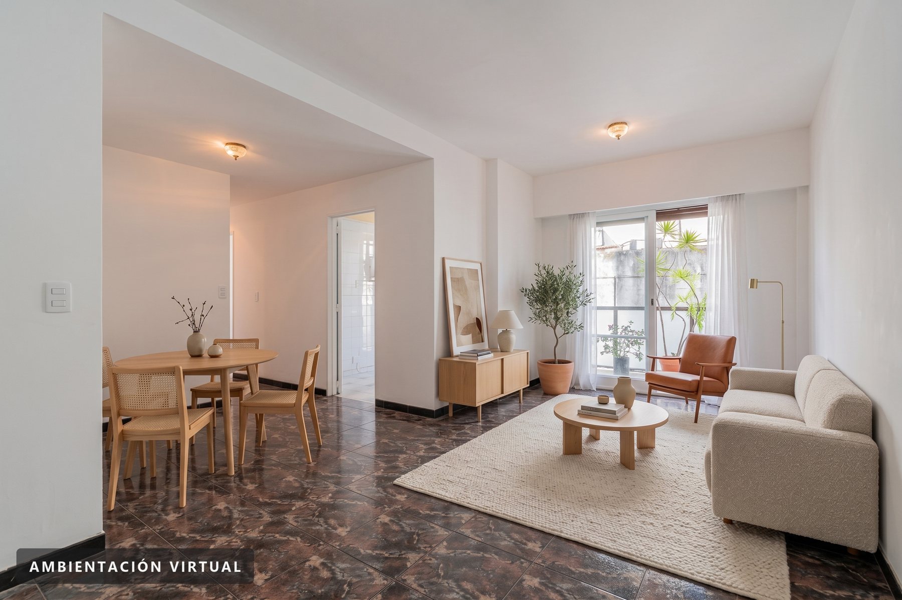 Venta 3 amb Retiro contrafrente con balcon corrido — Foto 1